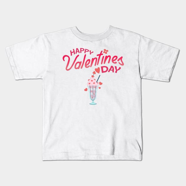 Happy Valentines Day - Icecream! Kids T-Shirt by Trendy-Now